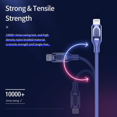 Dây cáp MFI sạc nhanh Rockspace A1 dành cho iphone - Hàng chính hãng 