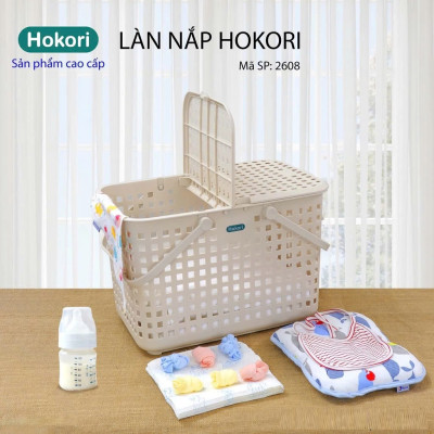 Làn nắp Hokori Việt Nhật , Làn đi sinh đựng đồ mẹ và bé , giỏ xách đi siêu thị đựng đồ siêu to - Hàng Việt Nam