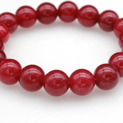 Lắc tay phong thủy nữ Bạc Hiểu Minh ltu366 màu đỏ