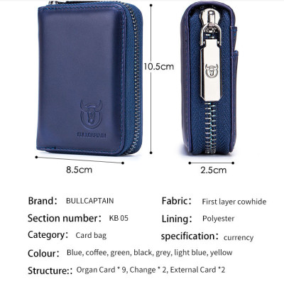 Ví nam đựng tiền đựng giấy phép lái xe thẻ đa năng 100% da bò thật cao cấp phong cách mới