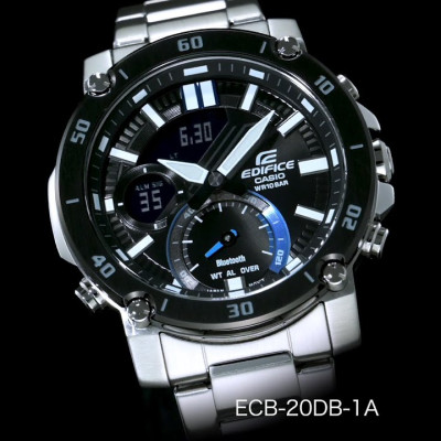 Đồng Hồ Nam dây thép Casio Edifice ECB-20DB-1ADF - Bluetooth - ECB-20DB-1A