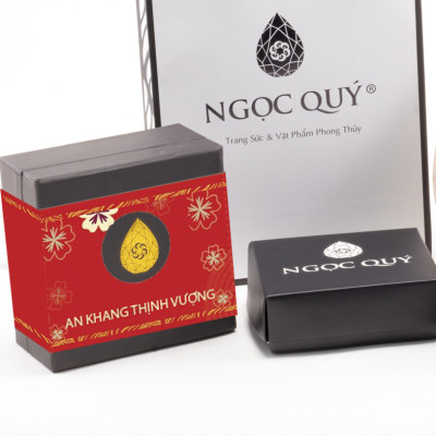 Vòng Chuỗi Mân Côi Đá Thạch Anh Tóc Đen Phối Thánh Giá hạt 12mm, ni50 - Ngọc Qúy Gemstones