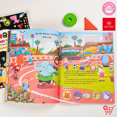 Sách - 140++ trò chơi thần kỳ, phát triển trí não toàn diện - Dành cho trẻ 3-9 tuổi - Đinh Tị Books