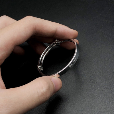 Lắc Tay, Vòng Tay Cho Bé Bạc Ta Nguyên Chất S99 Dày Bền Đẹp Bạc Hiểu Minh LTE539