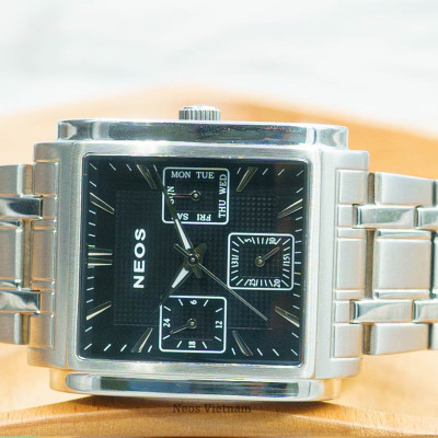Đồng Hồ Nam Mặt Vuông 6 Kim Neos N-50557M Sapphire Bảo Hành Chính Hãng 5 Năm