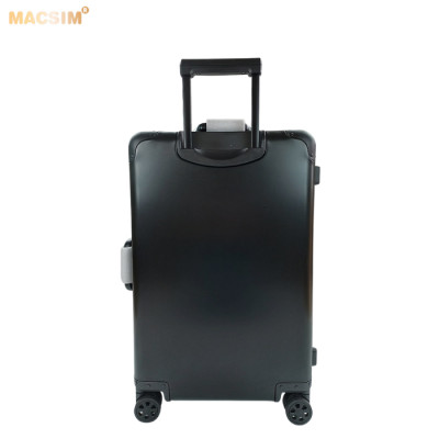 Vali tay kéo cao cấp chất liệu hợp kim nhôm nguyên khối MS1318 Macsim màu ti-gold-đen cỡ 28 inches