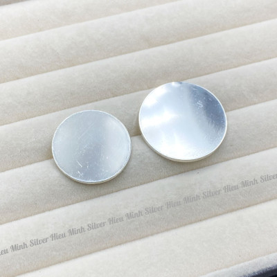 Đồng Xu Đánh Cảm Cạo Gió Trơn Bạc Ta Nguyên Chất S99 Đường Kính 2.6cm Chính Hãng Bạc Hiểu Minh XDG34