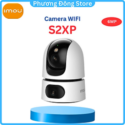 Camera Wifi IMOU 2 Mắt S2XP Ranger Dual 6MP/10MP, quay 360 độ, có màu ban đêm, đàm thoại 2 chiều - Hàng chính hãng