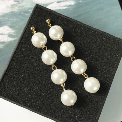 Đôi bông tai nữ giả ngọc trai tòng teng siêu đẹp