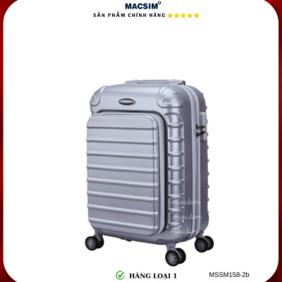 Vali cao cấp Macsim Smooire MSSM158-2b cỡ 20 inch màu silver - Hàng loại 1