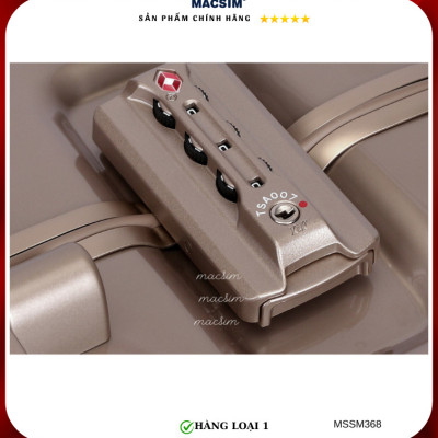 Vali cao cấp Macsim Smooire MSSM368cỡ 20 inch màu gold - Hàng loại 1