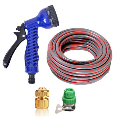 Bộ dây vòi xịt rửa xe, tưới cây, dọn dẹp nhà cửa 20m (cút đồng nối nhựa xanh) 206843