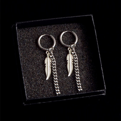 Bông tai nam hình lông vũ BT379