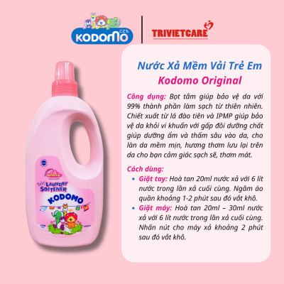 Nước xả mềm vải trẻ em Kodomo Newborn