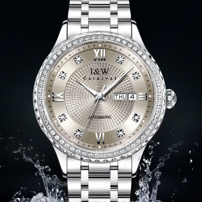 Đồng Hồ Nam I&W Carnival 615G4 Chính Hãng Full Box Chống Nước Kính Chống Xước Dây Thép Cao Cấp BH 24T (Máy Cơ Tự Động)