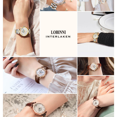 Đồng hồ nữ Lobinni L2008-1 Chính hãng Thụy Sỹ