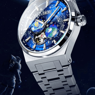 Đồng hồ nam chính hãng IW CARNIVAL IW708G-2 Kính sapphire ,chống xước ,Chống nước 50m ,Bảo hành 24 tháng,Máy cơ (Automatic),dây kim loại thép không gỉ 316L, thiết kế đơn giản dễ đeo