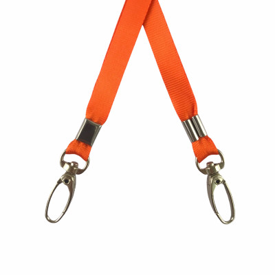 Dây đeo thẻ lụa 1cm đầu móc xoay [50] (100) - Bịch (50)