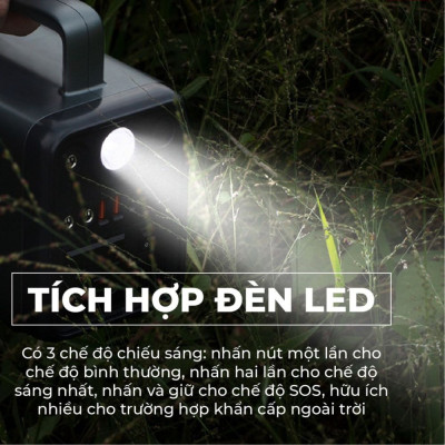 Trạm sạc dự phòng Yoobao EN300WLPD đầu ra 220V có thể nấu cơm, quạt, dung lượng 72000mAh cổng điện 220V/300W có đèn Pin - Hàng chính hãng