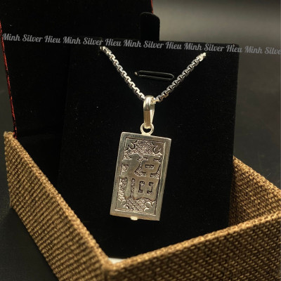 Mặt Dây Chuyền Nam Nữ Bạc Hiểu Minh MDN029s đựng bùa