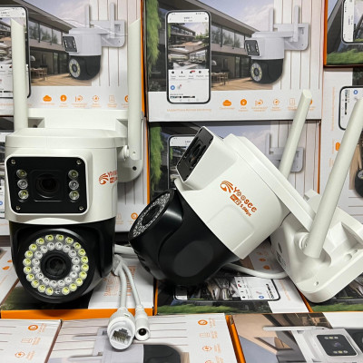 Camera WiFi Yoosee 2 Mắt Ngoài Trời, Xem 2 Màn Hình Cùng Lúc, Giám Sát Ngoài Trời Chống Nước IP66 - Hàng nhập Khẩu