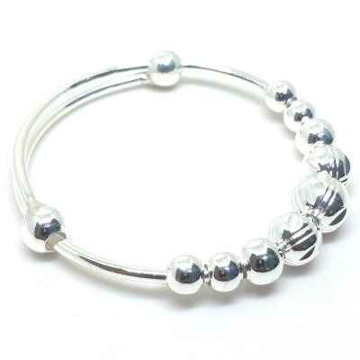 Lắc Tay Lắc Chân Trẻ Em Bạc Hiểu Minh LTE046