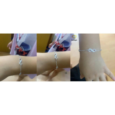 Lắc tay bạc 925 Huệ Ngân - Vô cực RYB140112