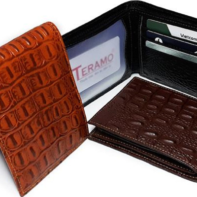 Bóp Ví Nam Da Bò Thật Teramo 3 Màu Cao Cấp V01