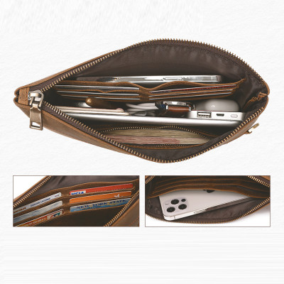 Ví cầm tay nam DA BÒ THẬT  - BEE GEE VNA1022