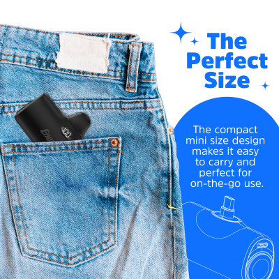 Sạc dự phòng Energizer 4,600mAh 3.6V Li-ion UE4600PQBK,Sạc nhanh PD 22.5W, bảo hành 24 tháng 1 đổi 1 - Hàng chính hãng