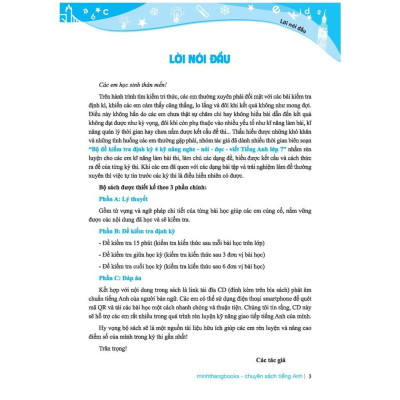 Sách - Global Success - Bộ Đề Kiểm Tra Định Kỳ 4 Kỹ Năng Tiếng Anh Lớp 7 - Có Đáp Án - Tập 2 - Minh Thắng
