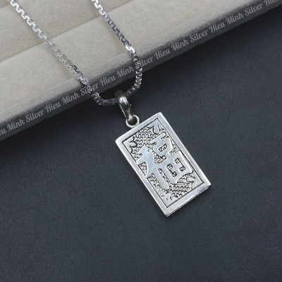 Mặt Dây Chuyền Nam Nữ Bạc Hiểu Minh MDN029s đựng bùa