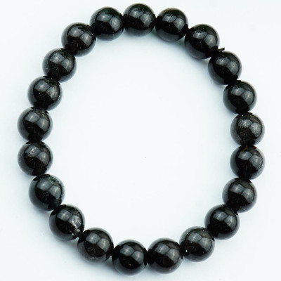 Vòng tay thạch anh tóc đen Rutilated Quartz tự nhiên 8 li 21 hạt