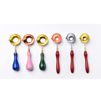 Thìa muỗng và lò đun sáp đóng dấu niêm phong decor bì thư, thiệp cưới, quà tặng