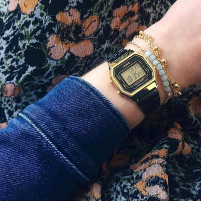 Đồng Hồ Nữ Dây Kim Loại Casio Nữ LA680WEGB-1B | LA680WEGB-1BDF