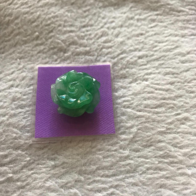 MẶT TRANG SỨC NỮ  HÌNH HOA MẪU ĐƠN ĐÁ CẨM THẠCH TỰ NHIÊN ĐẸP 18mm dầy 5mm LÀM MẶT DÂY CHUYỀN HAY NHẪN