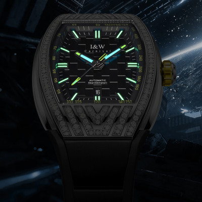 Đồng Hồ Nam I&W Carnival 727G Chính Hãng Full Box Chống Nước Kính Chống Xước Dây Silicon Cao Cấp BH 60T (Máy Cơ Tự Động)