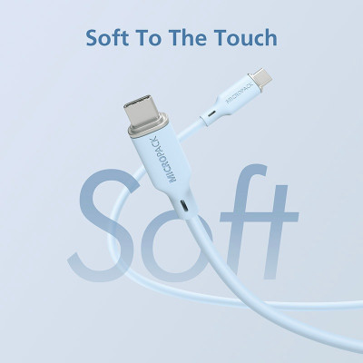 Cáp Sạc MicroPack POWER LINK C1 MC-C60 USB-C to C 60W Soft Silicone 120cm Nhiều Màu Sắc Lựa Chọn Hàng Chính Hãng