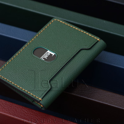 Ví Đựng Thẻ Nam Nữ Da Epsom Handmade Lealux Mini Epsom Wallet 1