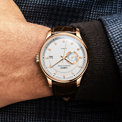 Đồng hồ nam chính hãng Lobinni No.17017-2 BH 24T, Kính sapphire nguyên khối chống xước, chống nước 50m, dây da cao cấp