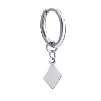 Bông tai unisex hình thoi phong cách basic kinh điển 1 đôi cực hot