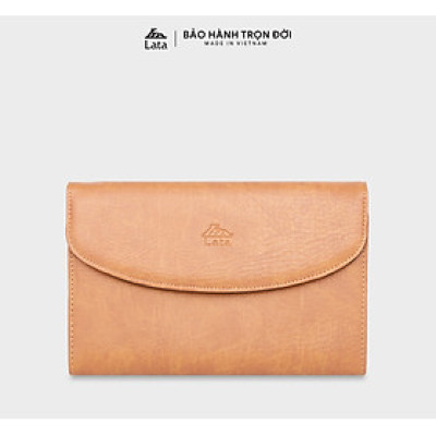 Ví nam da bò Lata ( Thời trang nam dáng cầm tay cỡ lớn  - Ví da thật VN37 )