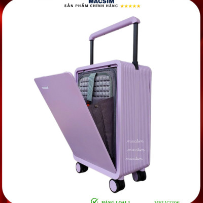 Vali cao cấp Macsim SMLV2306 cỡ 20 inch màu tím - Hàng loại 1