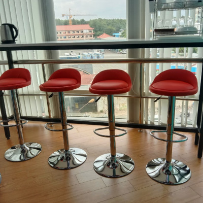 Ghế quầy bar lưng thấp bọc nệm PVC CB2258-P Nội thất Capta