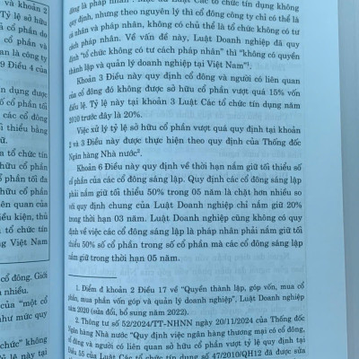 Bình luận Luật Các tổ chức tín dụng năm 2024