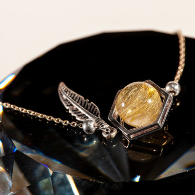 Vòng Tay Phong Thủy Thạch Anh Tóc Vàng Thiên Nhiên mix Bạc 925, Mạng Thổ - Kim, Món Qùa Trang Sức  Phong Thủy May Mắn Ý Nghĩa  LT002 BlackMount