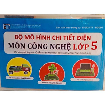 Sách - Bộ mô hình chi tiết điện môn công nghệ lớp 5