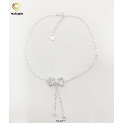 Lắc chân bạc Ý 925 Huệ Ngân - Nơ đẹp RYBJ50077