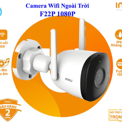 CAMERA WIFI IMOU NGOÀI TRỜI F22P 2M, TÍCH HỢP MIC THU ÂM - HÀNG CHÍNH HÃNG