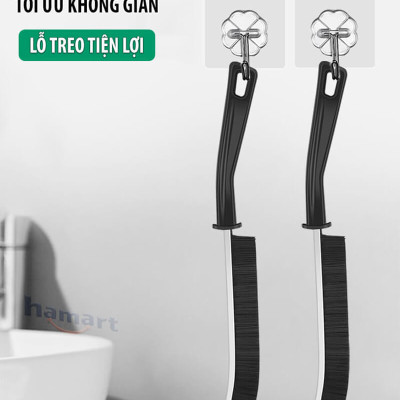 Bàn Chải Chà Khe Rãnh Chổi Cọ Viền Bếp Mép Bồn Rửa Chén Vệ Sinh Góc Tường Vòi Inox Có Lỗ Treo